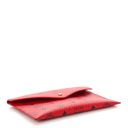 MCM Visetos Envelope Clutch Red 4 of 8