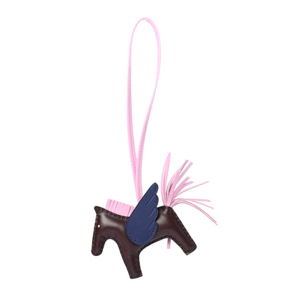 Hermes Milo Lambskin Grigri Rodeo Pegase Horse Bag Charm PM Rouge Sellier Mauve Sylvestre Bleu Saphir 1 of 4