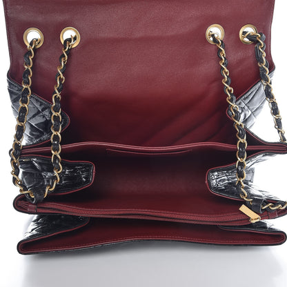 Chanel Glazed Crinkled Calfskin Flap Black 5 of 7