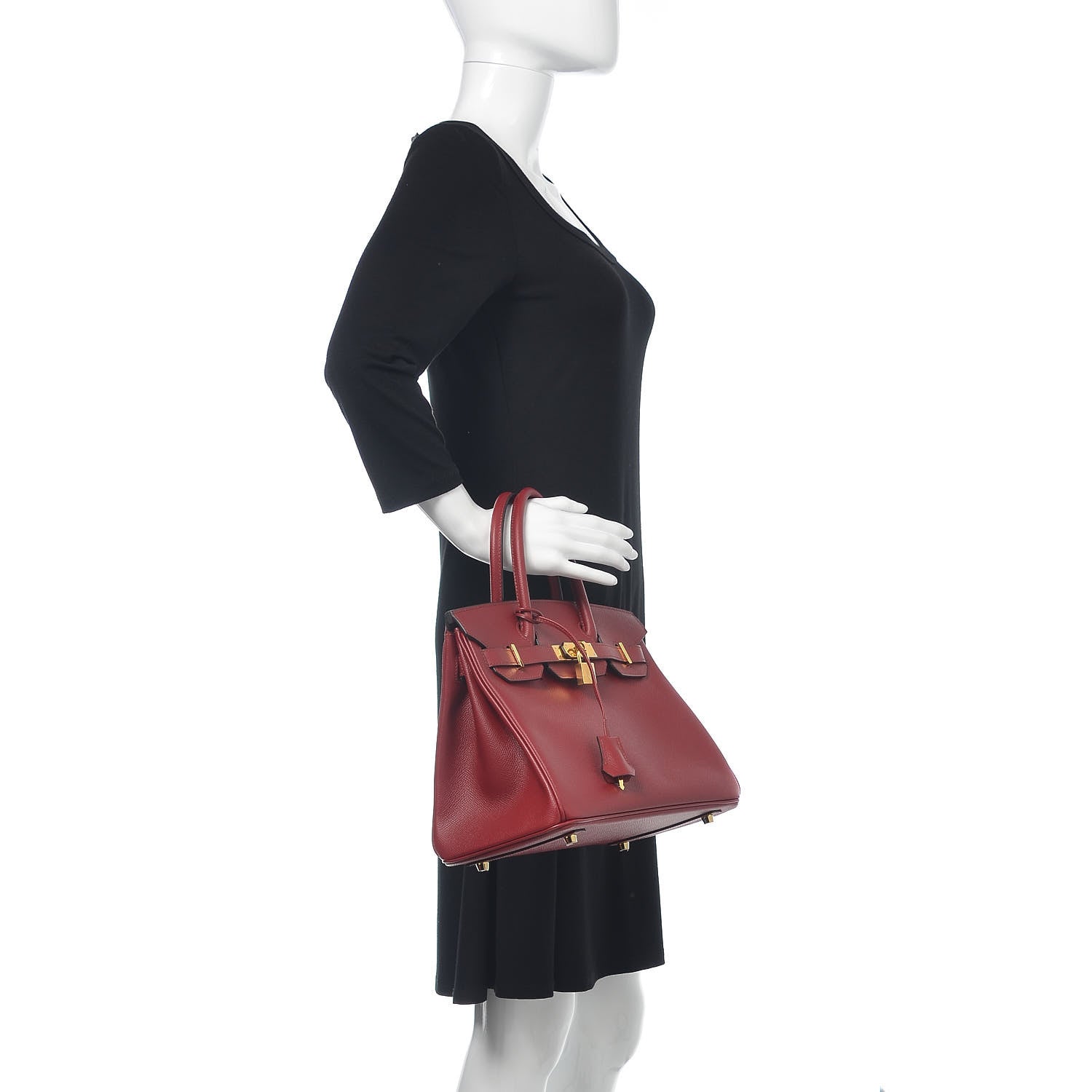 Hermes Epsom Birkin 30 Rouge Grenat 2 of 33