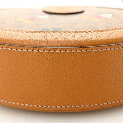 Gucci X DISNEY Mini Vintage GG Supreme Monogram Mickey Mouse Round Shoulder Bag Beige Vintage Sun Oil 10 of 11
