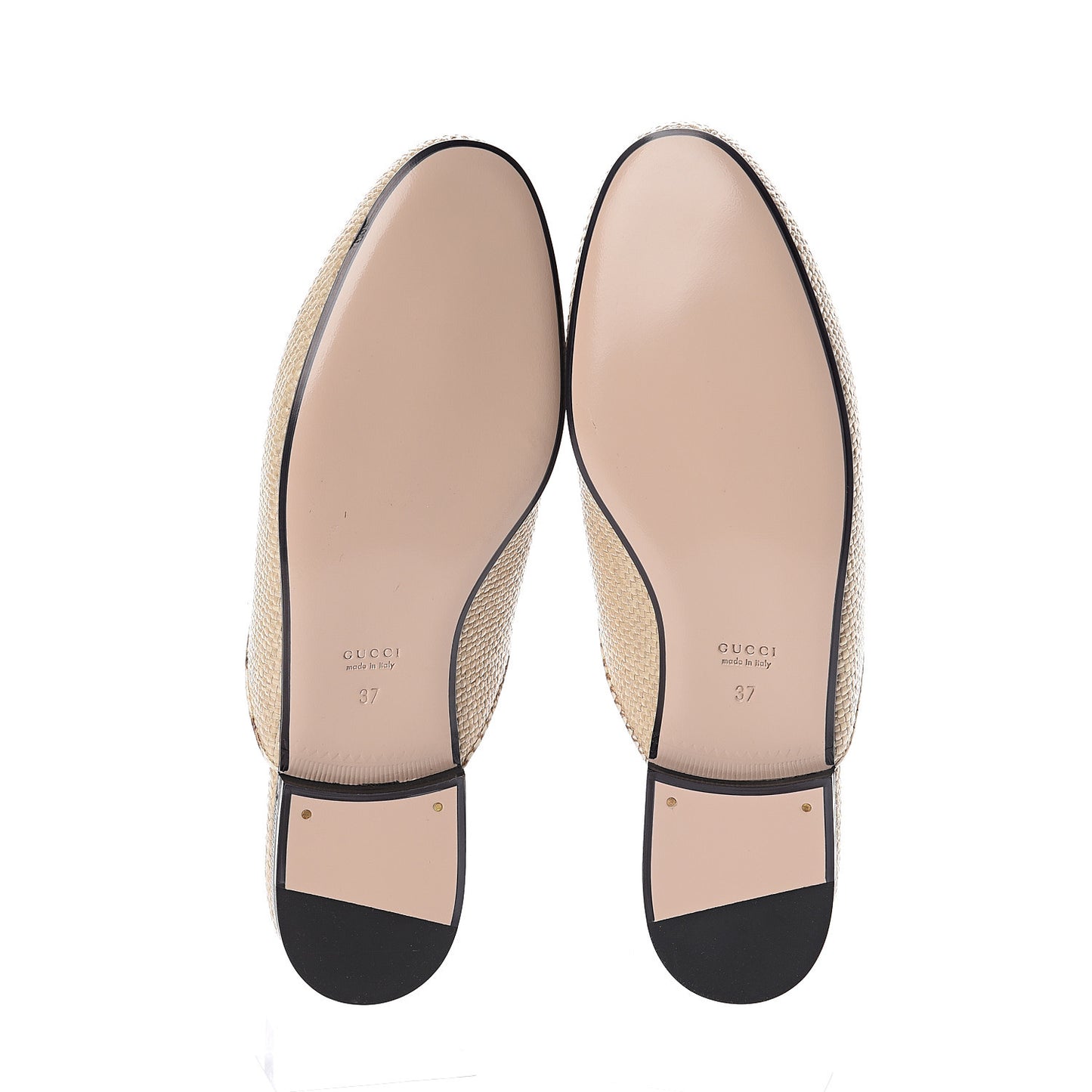 Straw Elaphe Womens Princetown Slippers 37 Natural Cream Brown