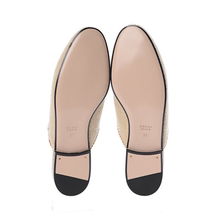 Gucci Straw Elaphe Womens Princetown Slippers 37 Natural Cream Brown 7 of 7