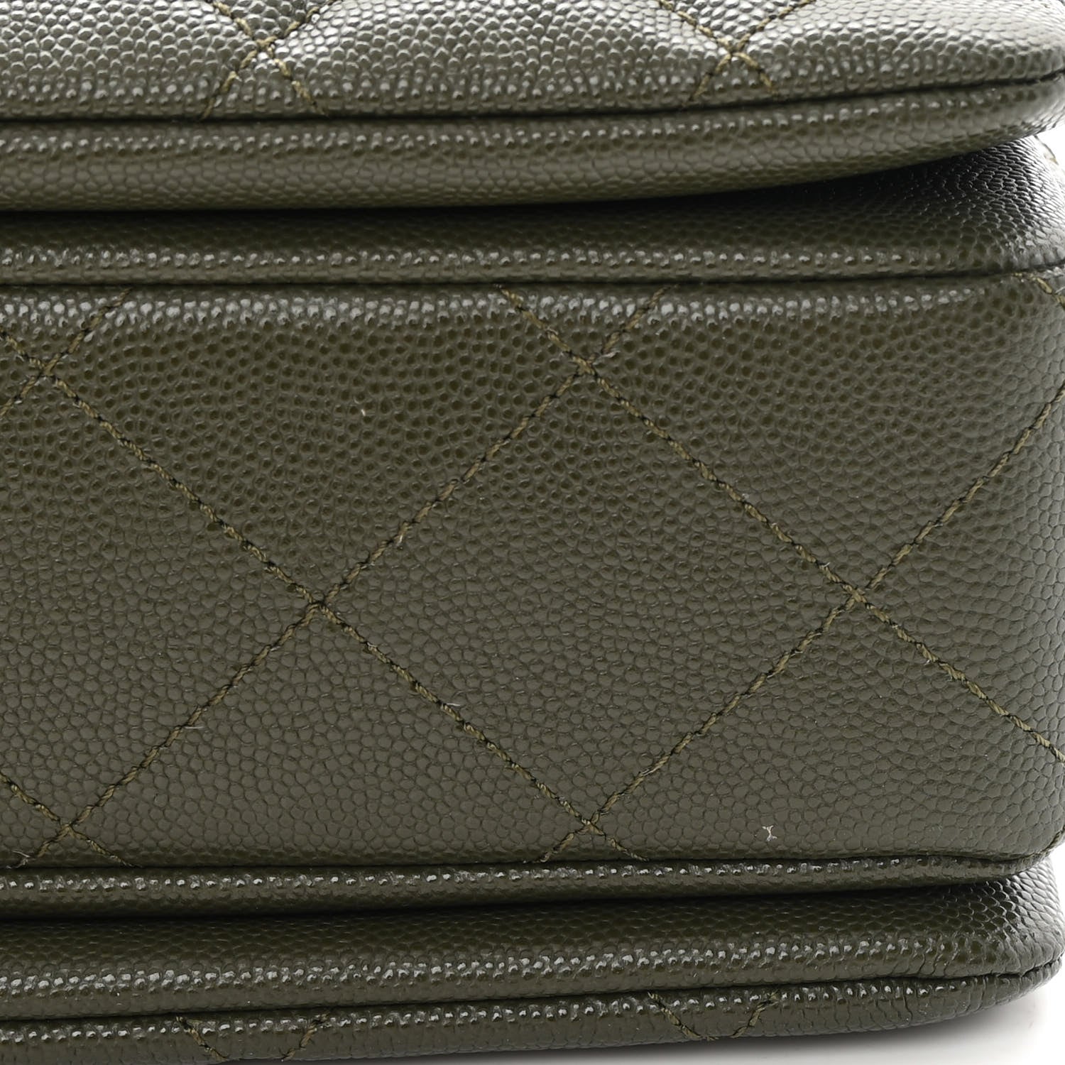 Chanel Caviar Quilted Coco First Flap Khaki 12 of 12