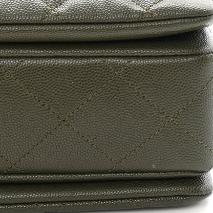 Chanel Caviar Quilted Coco First Flap Khaki 12 of 12