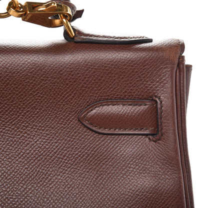 Hermes Courchevel Retourne Kelly 32 Chocolate 33 of 37