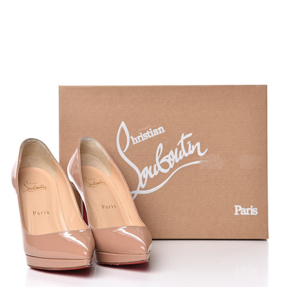 Christian Louboutin Patent Pigalle Plato 100 Pumps 35.5 Nude 11 of 11