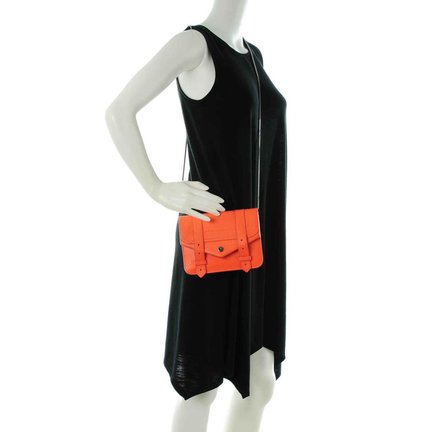 Lambskin Large PS1 Chain Wallet Grapefruit