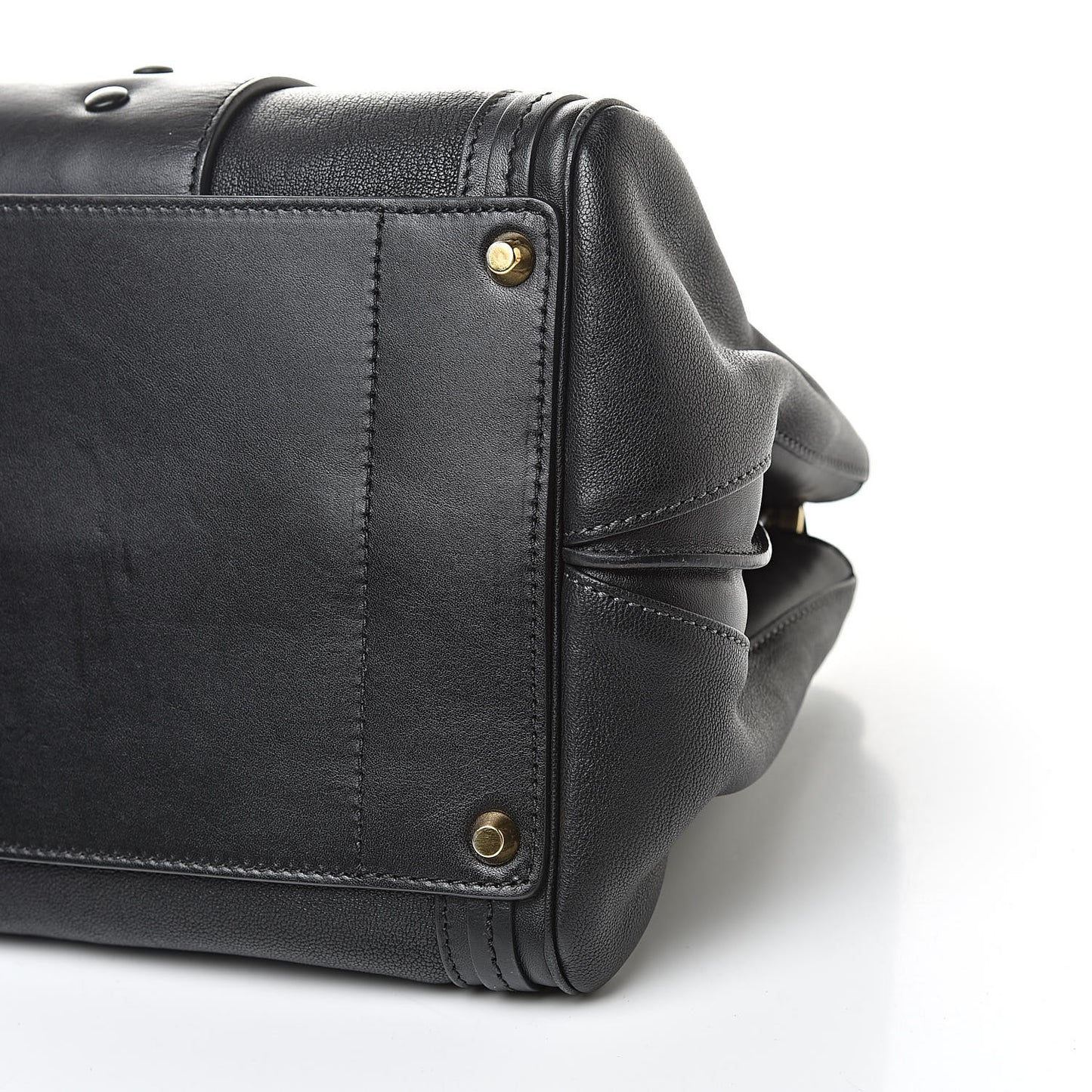 Calfskin Medium Alice Satchel Black