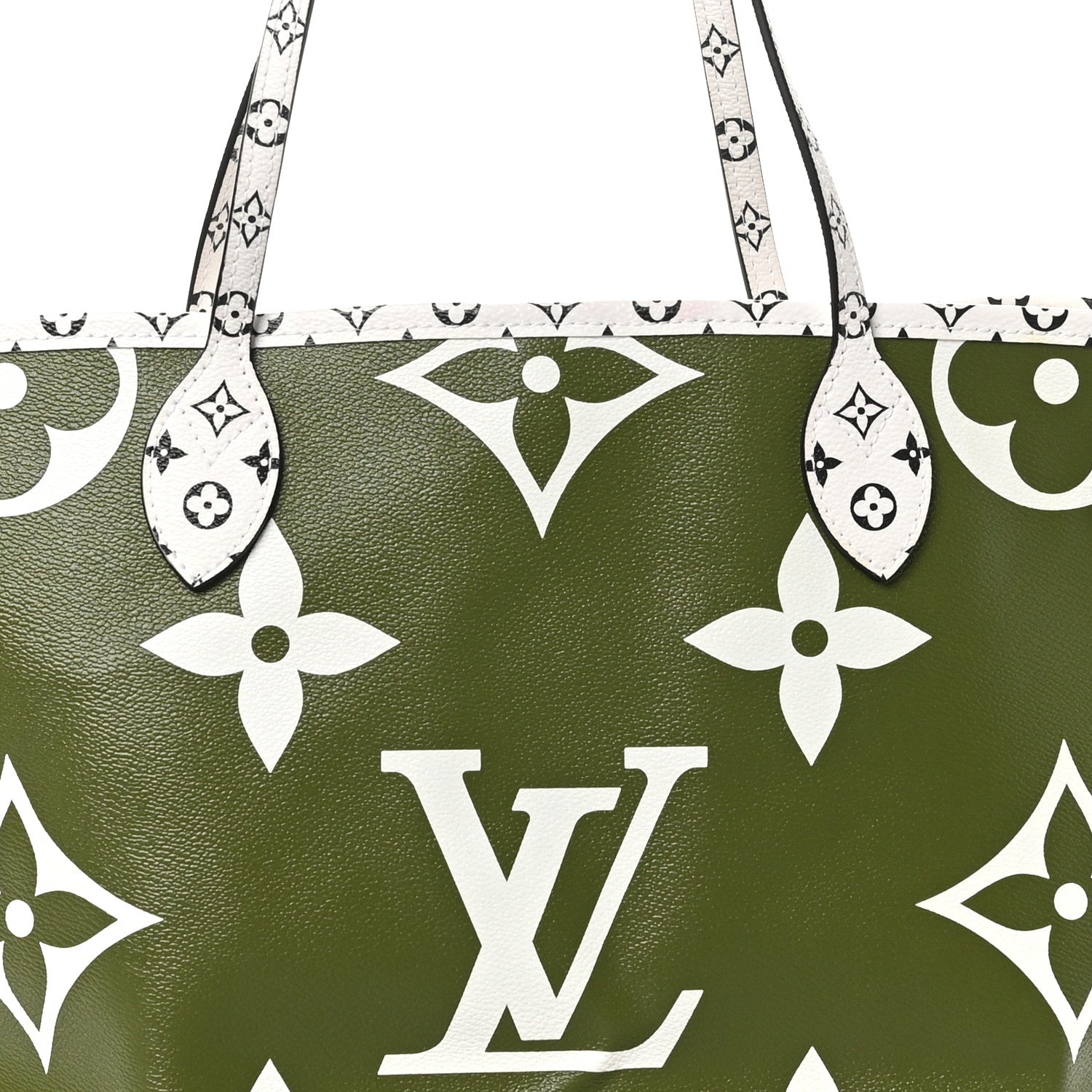 Louis Vuitton Monogram Giant Neverfull MM Kaki 9 of 11