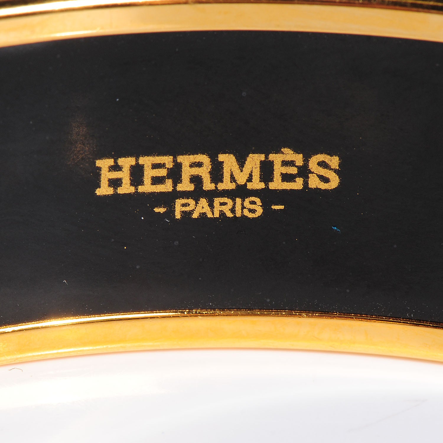 Hermes Enamel Printed Caleche Wide Bracelet 65 Mango 3 of 4