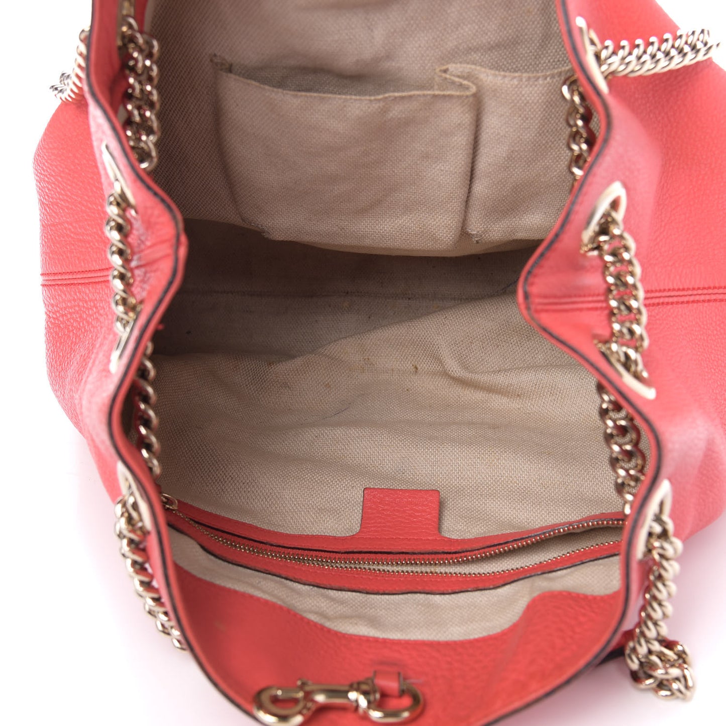 Pebbled Calfskin Medium Soho Chain Shoulder Bag Begonia Pink