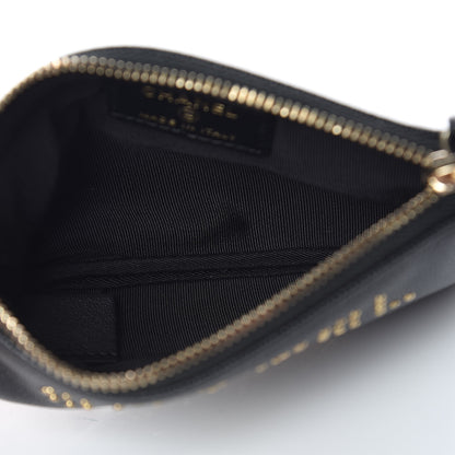 Chanel Caviar Studded Deauville Cosmetic Pouch Black 5 of 8