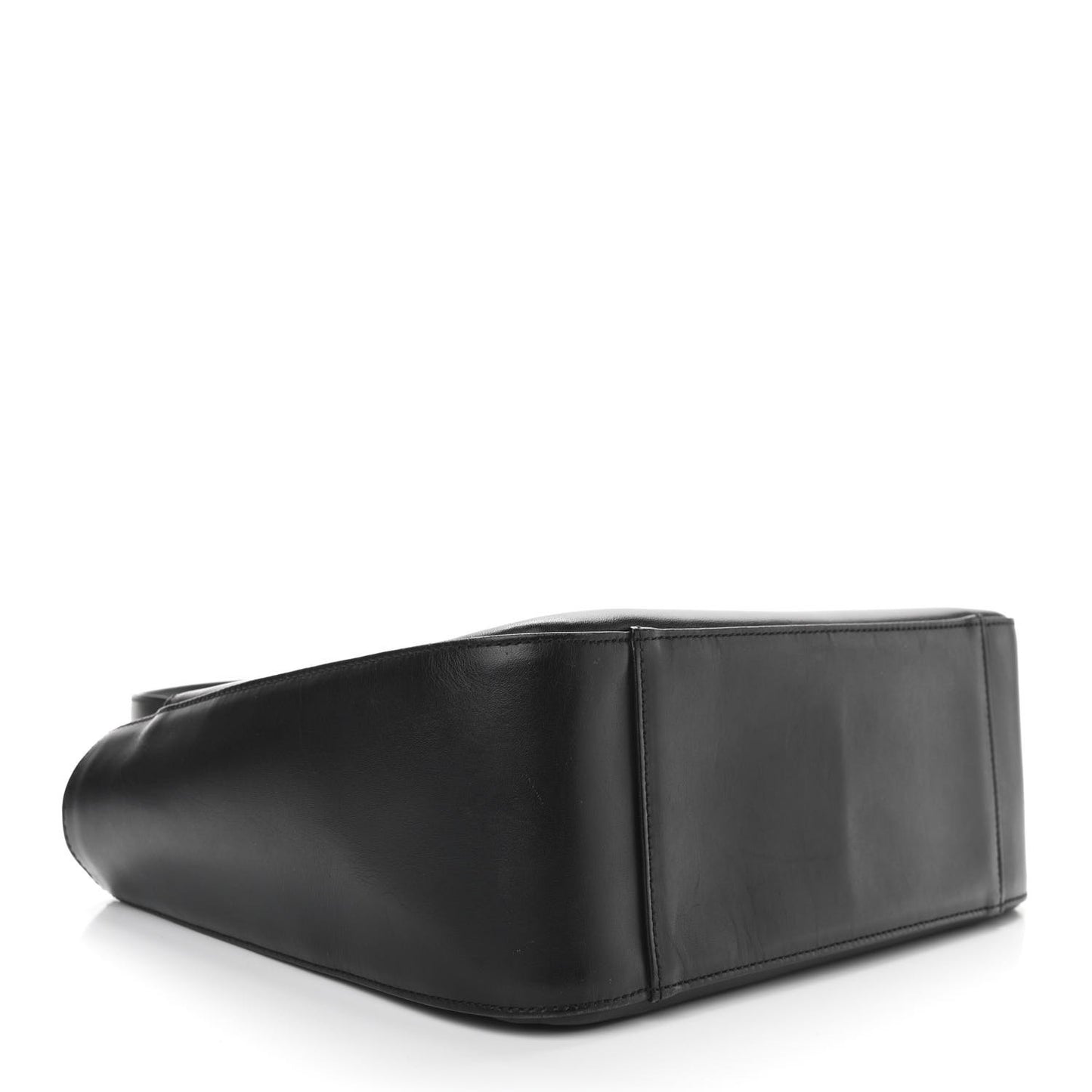 Calfskin House Check Small Tote Black