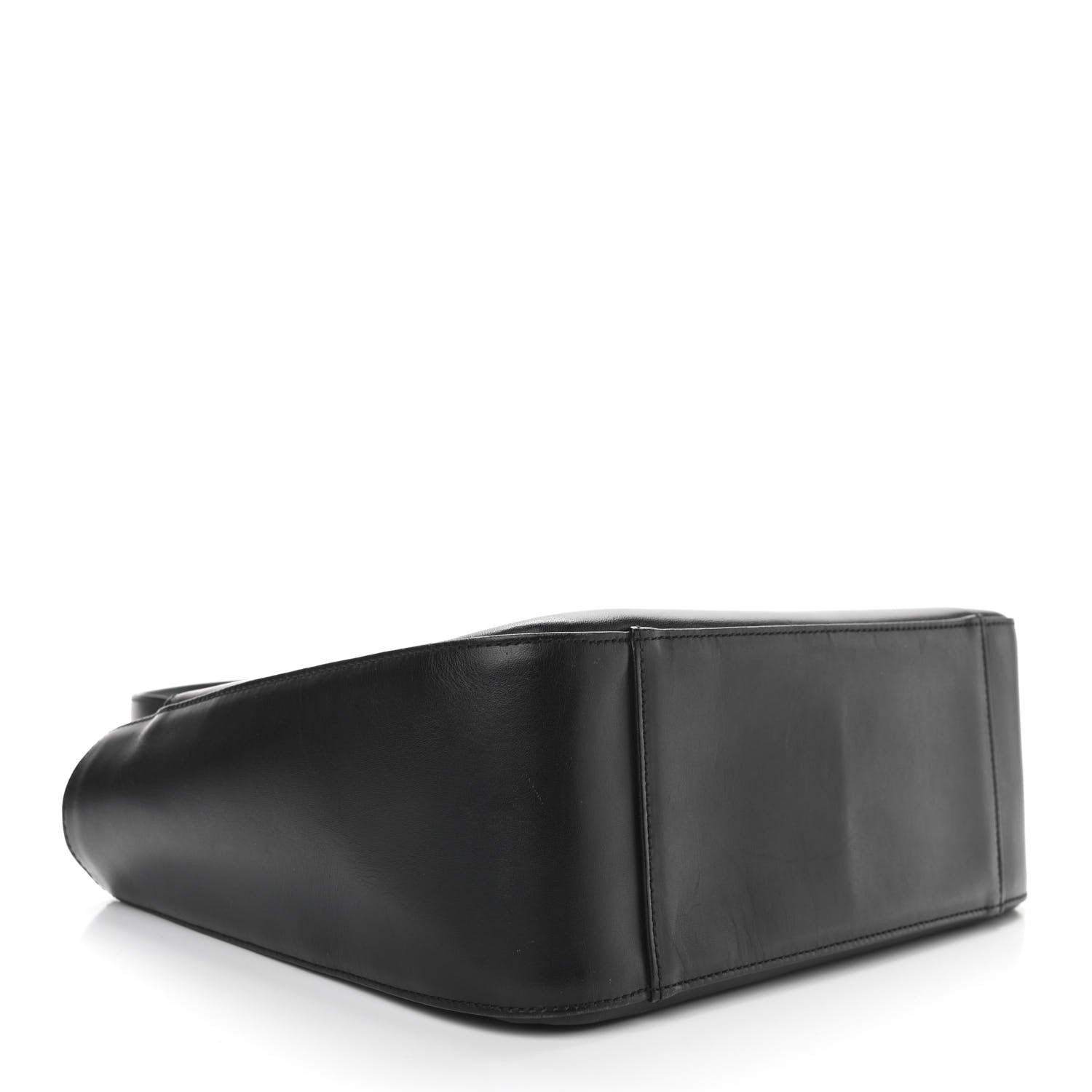 Burberry Calfskin House Check Small Tote Black 4 of 9