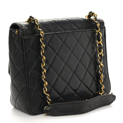 Chanel Lambskin Quilted Mini Square Flap Bag Black 3 of 10