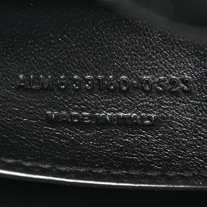 Saint Laurent Crinkled Lambskin Matelasse Monogram Baby Niki Chain Satchel Black 7 of 11