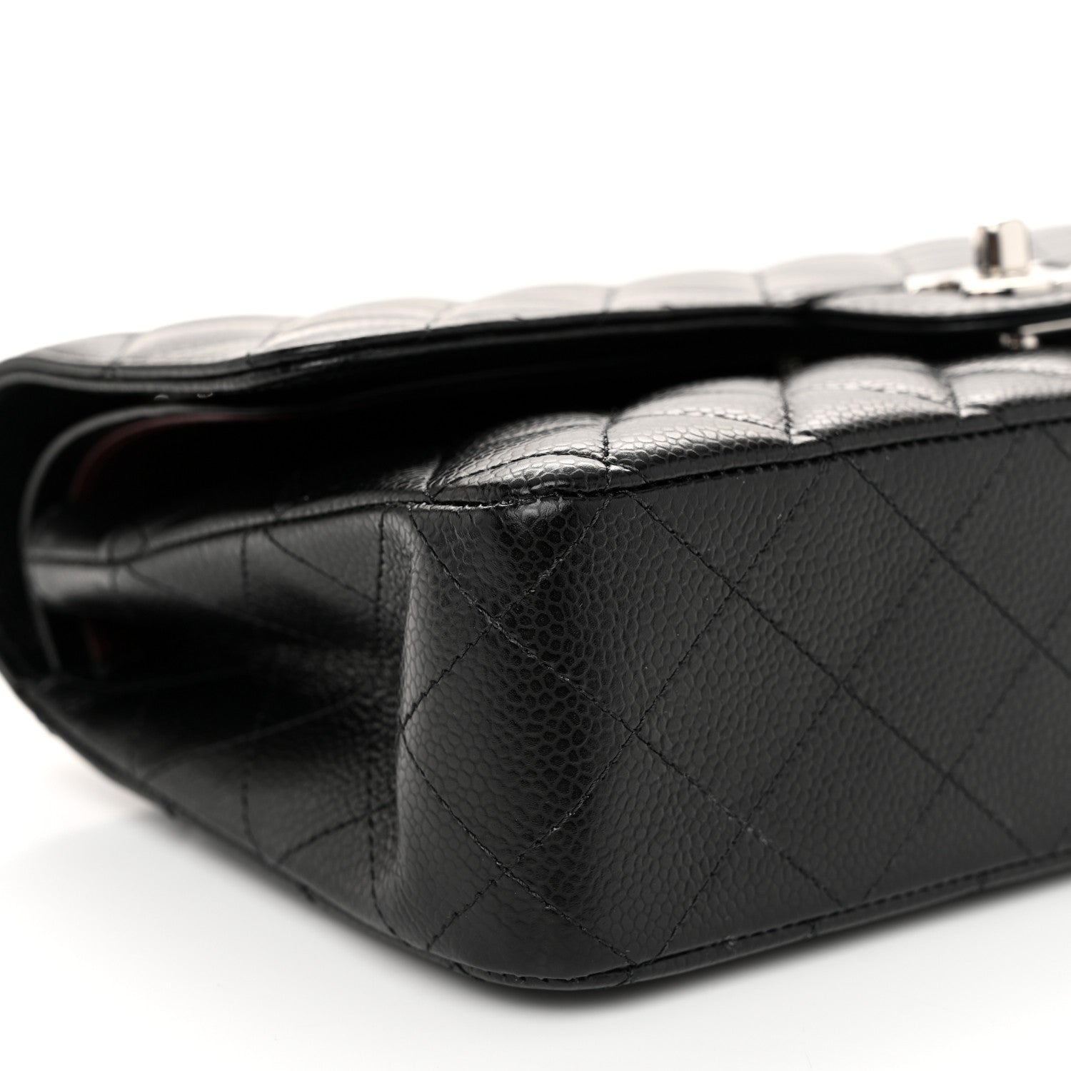 Chanel Caviar Quilted Medium Double Flap Black 9 of 12
