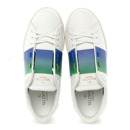 Valentino Garavani Calfskin Rockstud Untitled Open Sneakers 40  Multicolor White 2 of 9
