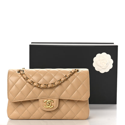 Chanel Caviar Quilted Small Double Flap Beige 10 of 10