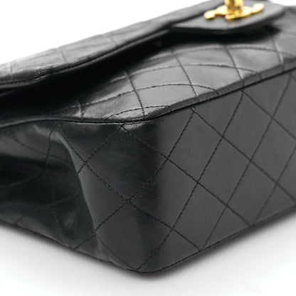Chanel Lambskin Quilted Medium Double Flap Black 9 of 10