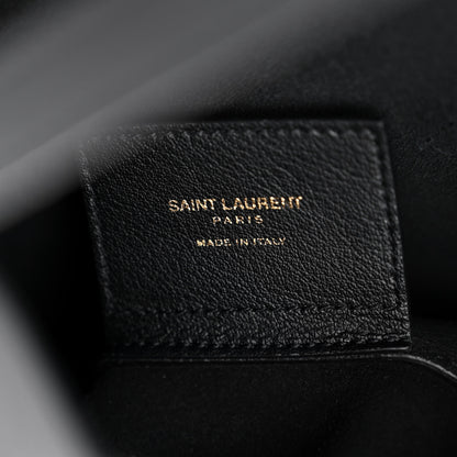 Saint Laurent Calfskin Toy Shopping Tote Black 6 of 11