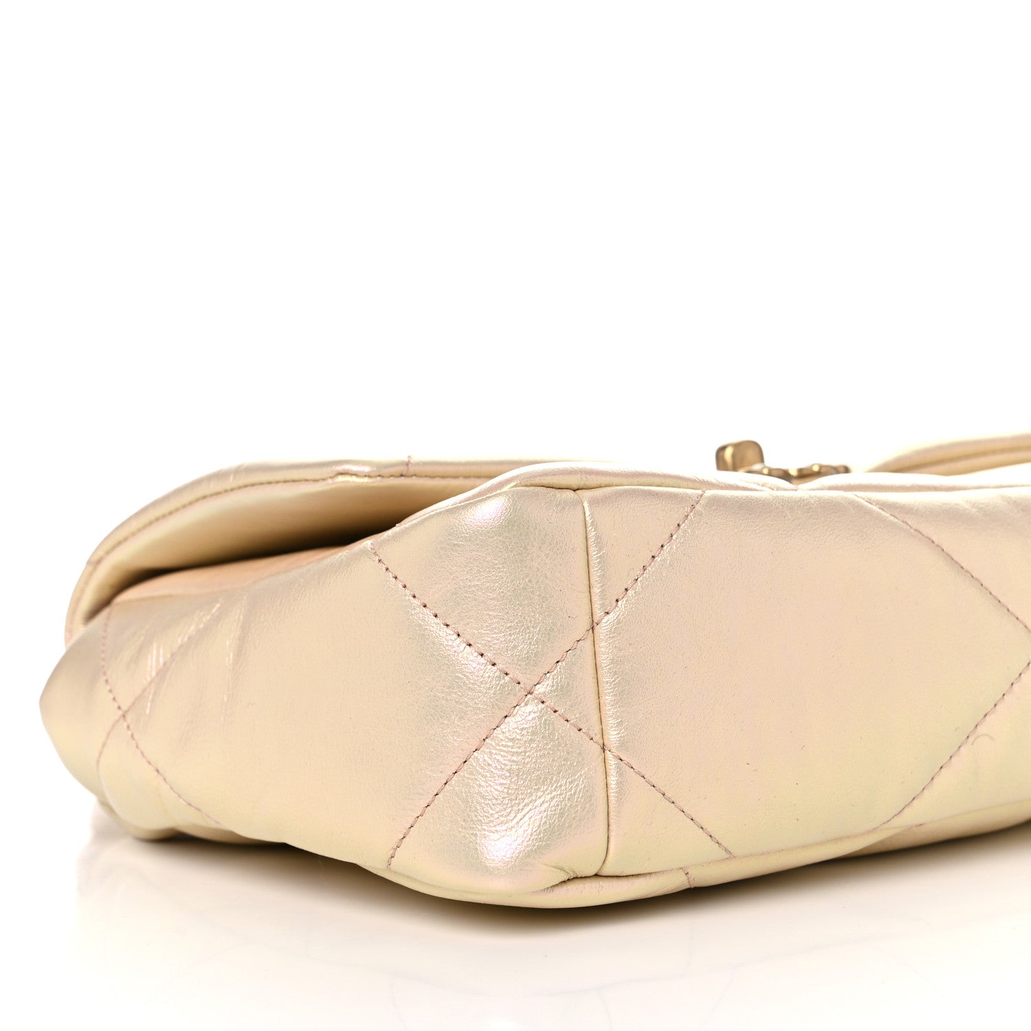 Chanel Iridescent Lambskin Quilted Medium Chanel 19 Flap Pink 8 of 10