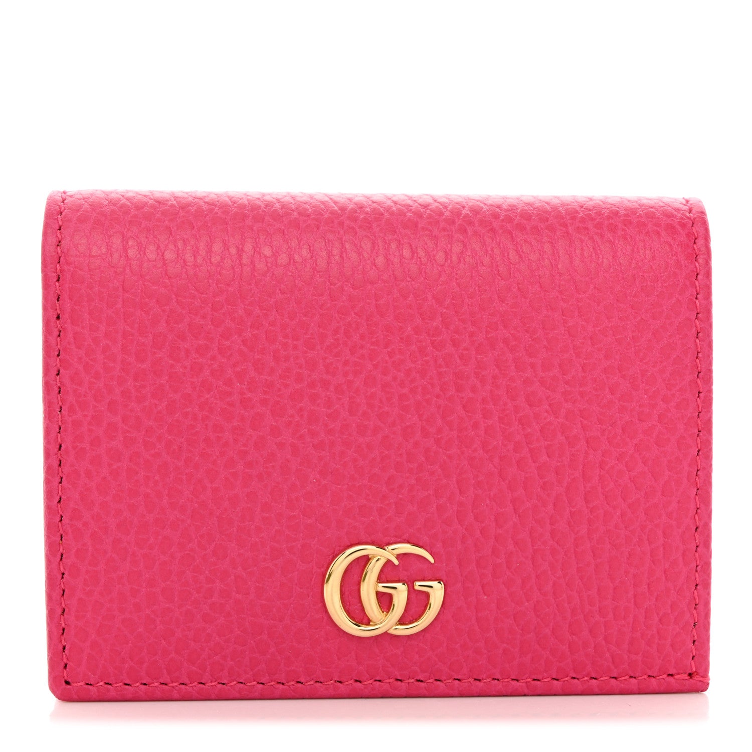 Gucci Dollar Calfskin GG Marmont Card Case Box Pink 1 of 7
