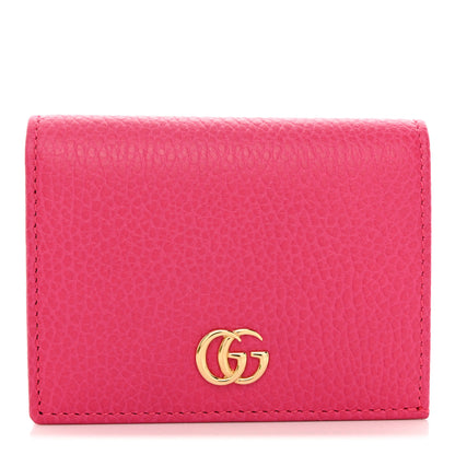 Gucci Dollar Calfskin GG Marmont Card Case Box Pink 1 of 7