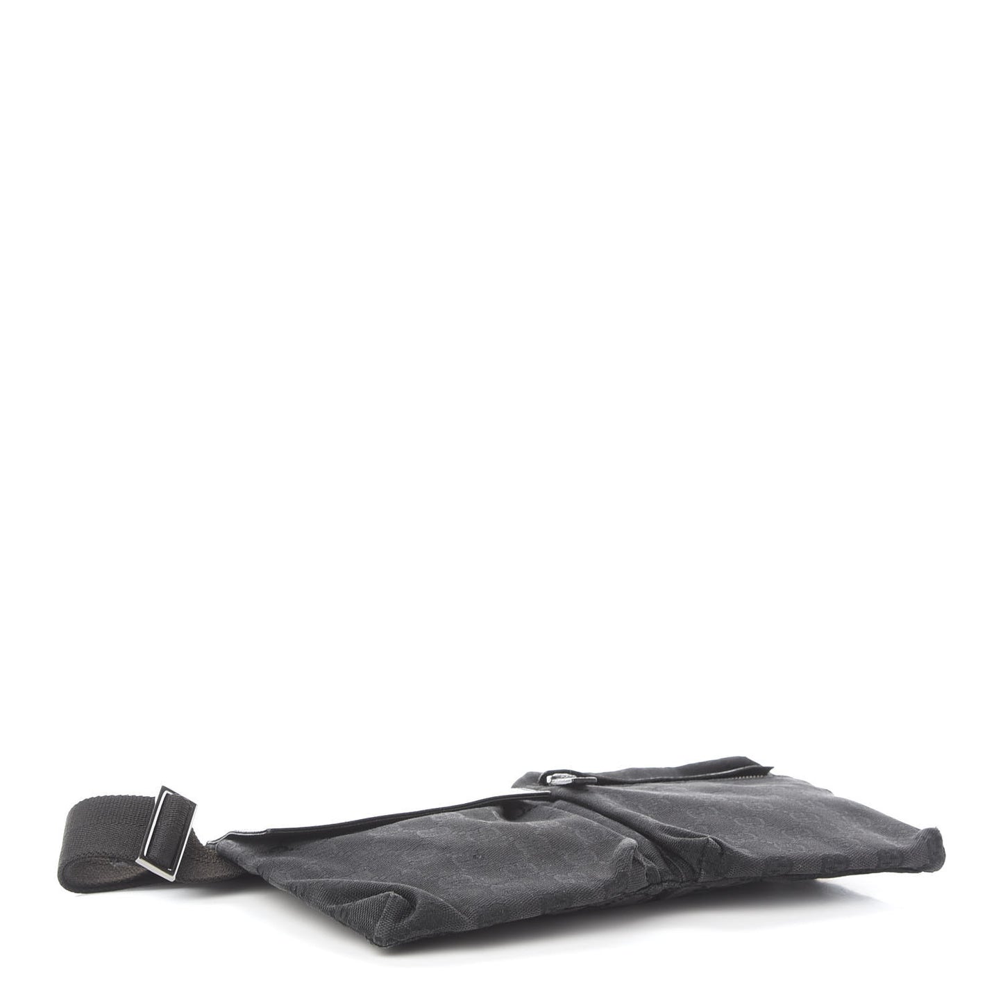 GG Monogram Double Pocket Belt Bag Black
