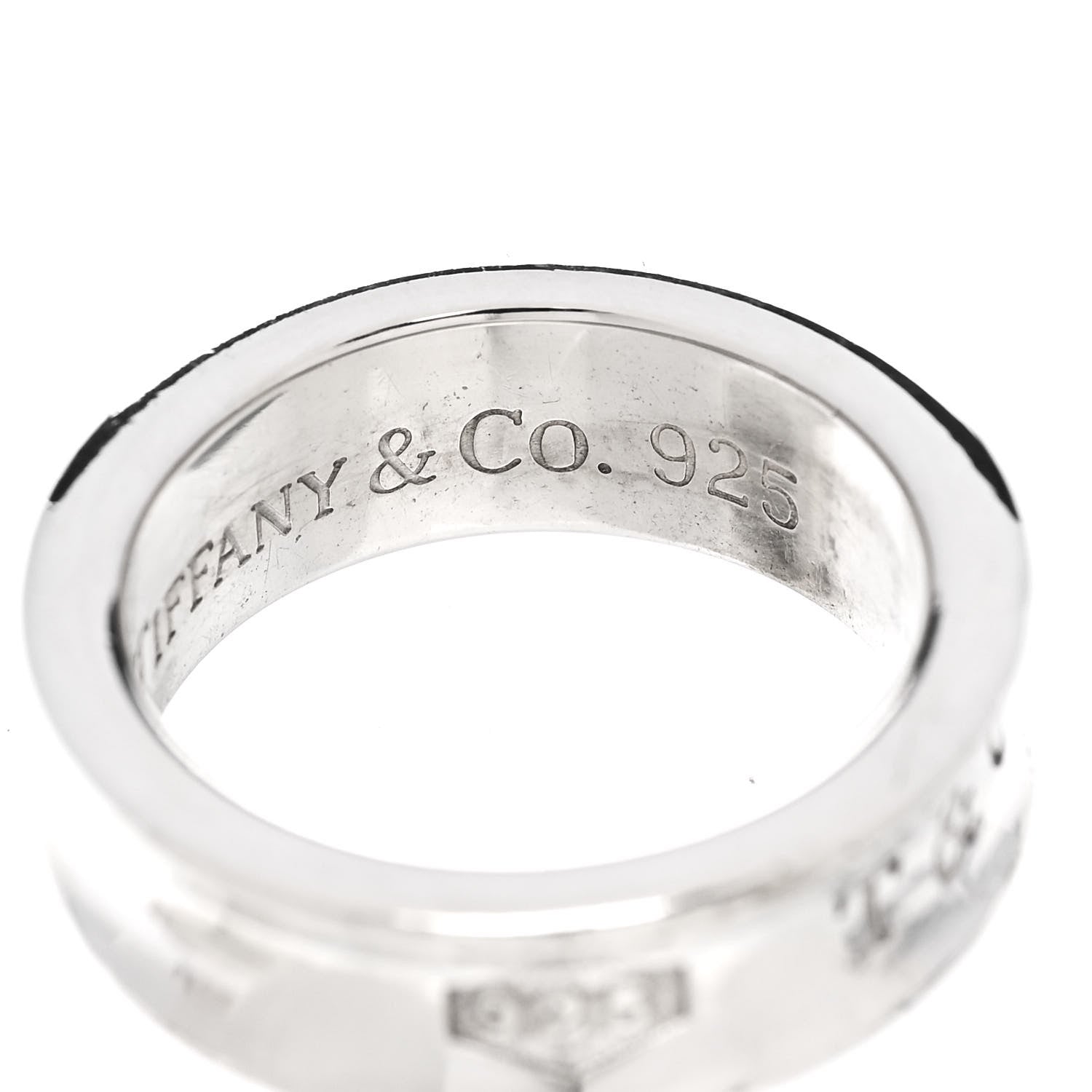 Tiffany Sterling Silver 1837 Band Ring 51 5.75 5 of 5