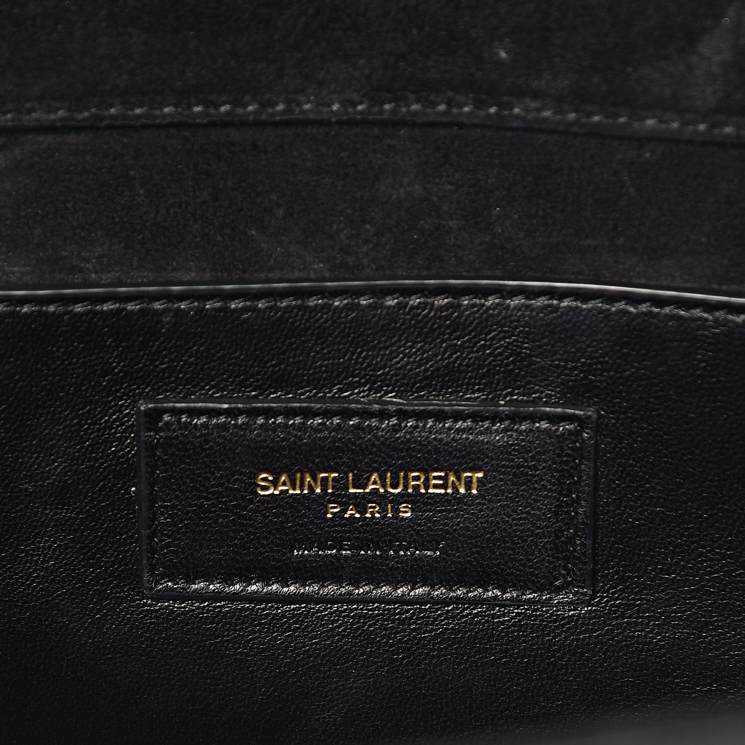 Saint Laurent Patent Classic Monogram Cassandre Clutch Black 6 of 11
