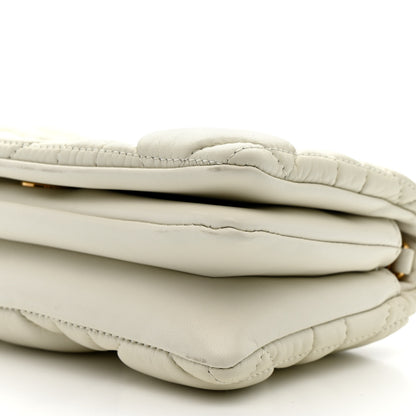 Christian Dior Calfskin Macrocannage Mini Caro Bag White 10 of 11