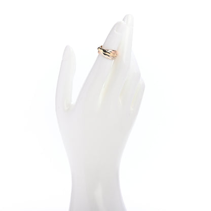 Cartier 18K Pink Yellow White Gold Classic Les Must De Cartier Trinity Ring 48 4.5 2 of 4