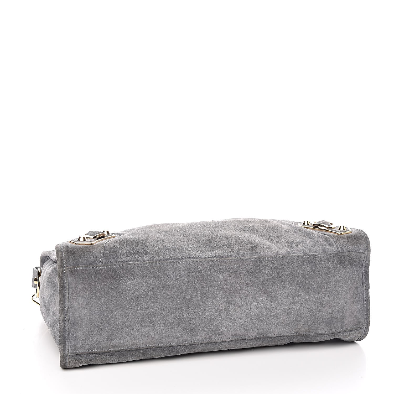 Balenciaga Baby Daim Suede Gold Metallic Edge Hardware City Gris Plomb 4 of 16