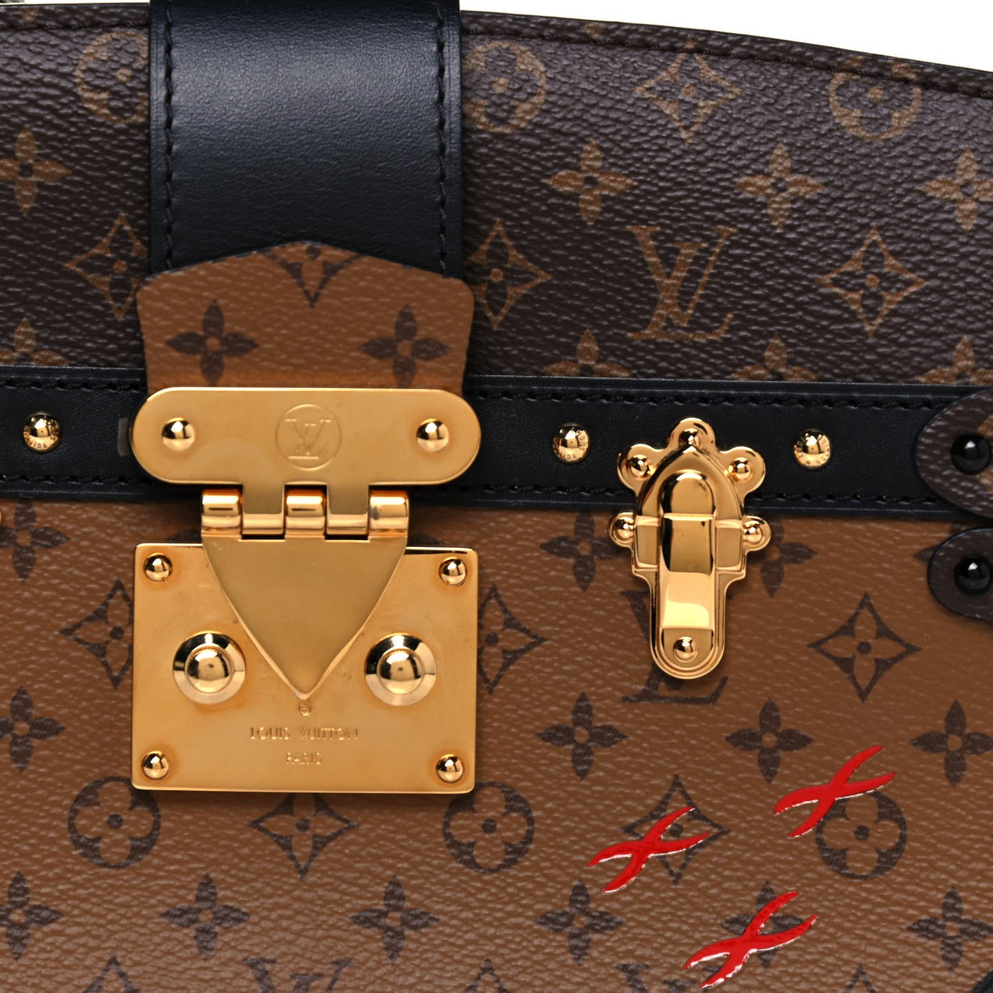 Reverse Monogram Trunk Clutch