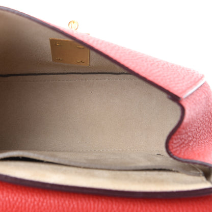Chloe Grained Lambskin Mini Drew Shoulder Bag Plaid Red 4 of 12