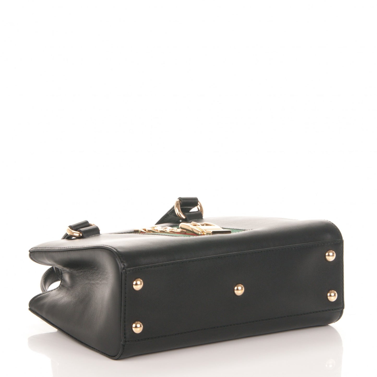 Calfskin Medium Sylvie Top Handle Tote Black