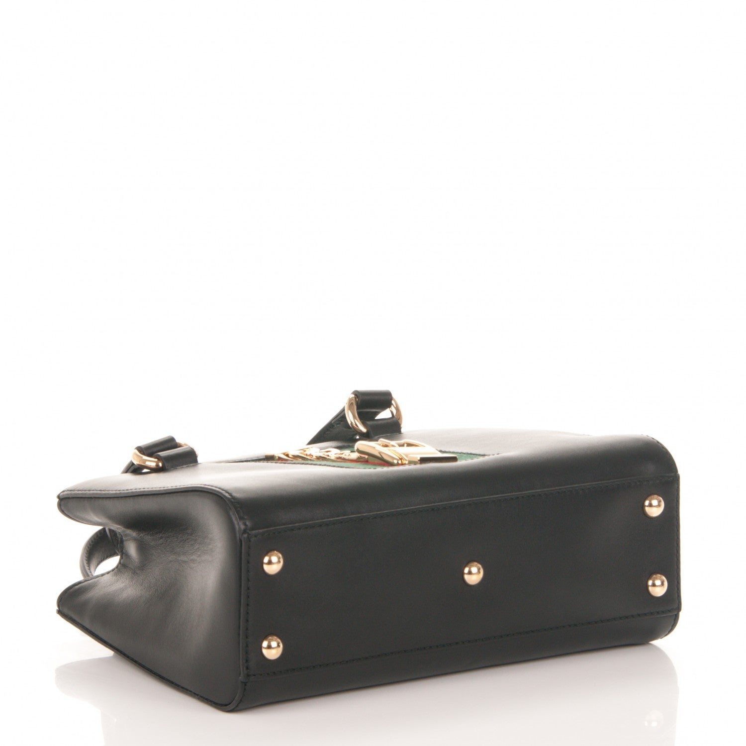 Gucci Calfskin Medium Sylvie Top Handle Tote Black 4 of 7