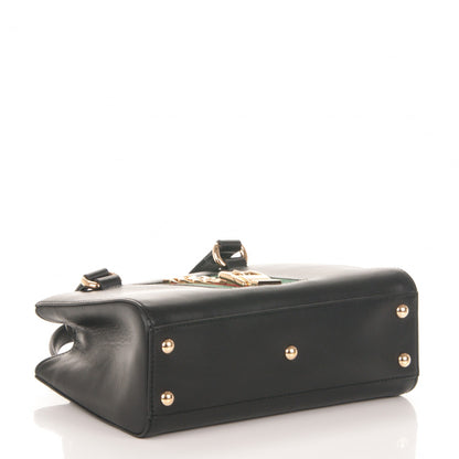 Gucci Calfskin Medium Sylvie Top Handle Tote Black 4 of 7