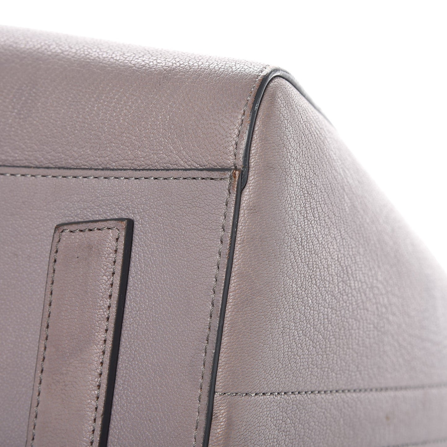 Sugar Goatskin Medium Antigona Pearl Grey