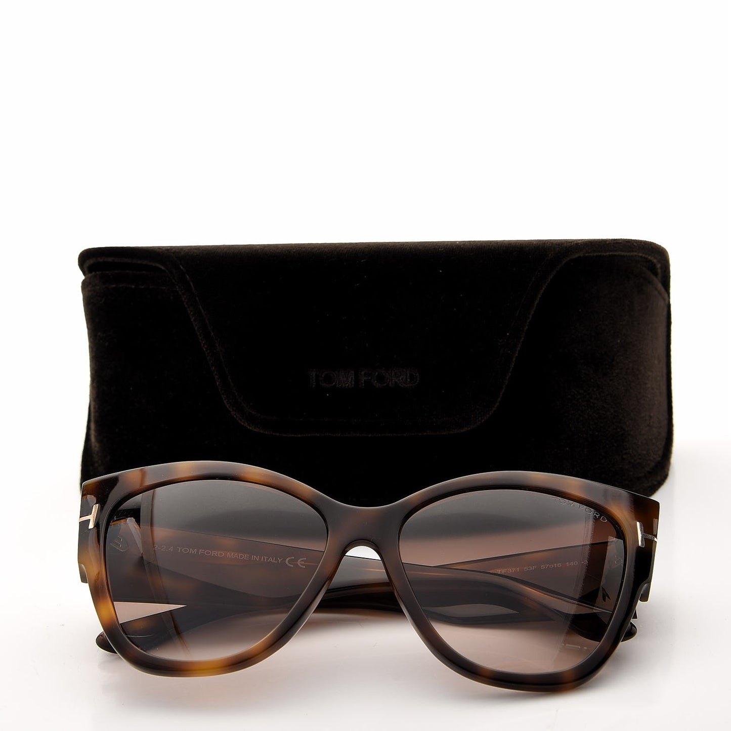 Acetate Anoushka Cat Eye Sunglasses TF371 Tortoise Shell