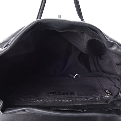 Chanel Calfskin Chevron Quilted Large Urban Spirit Backpack Black 4 of 10