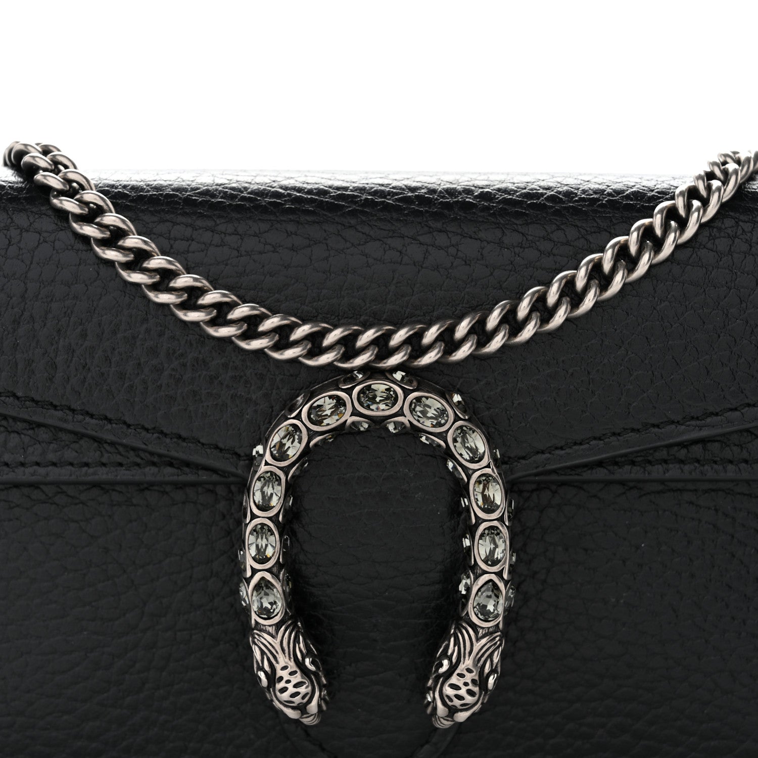 Gucci Calfskin Super Mini Dionysus Shoulder Bag Black 7 of 11