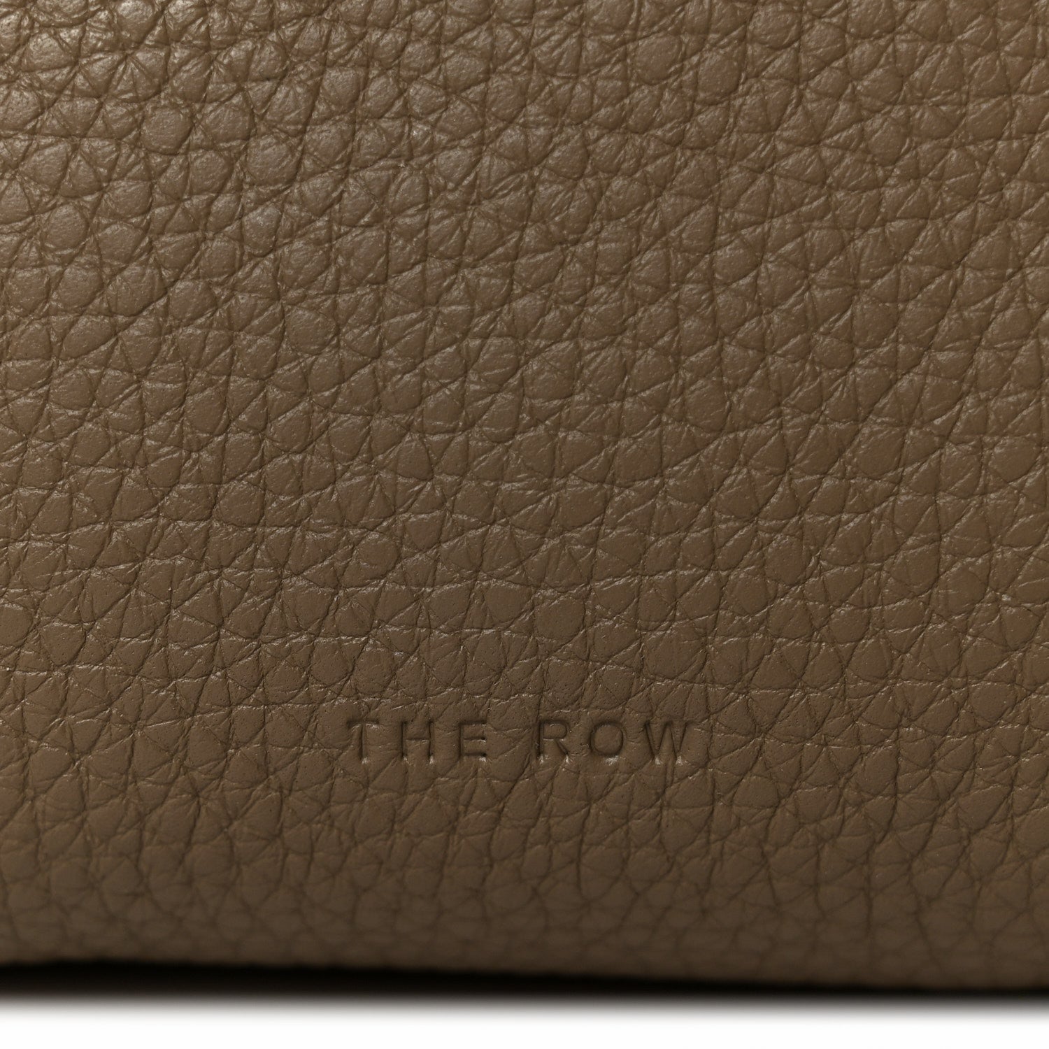 The Row Grained Calfskin Annie E/W Crossbody Bag Smoked Taupe 7 of 10