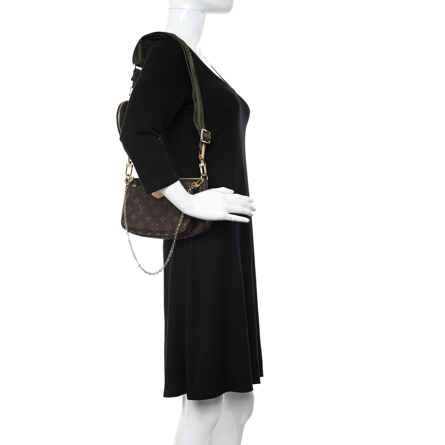 Monogram Multi Pochette Accessories Kaki