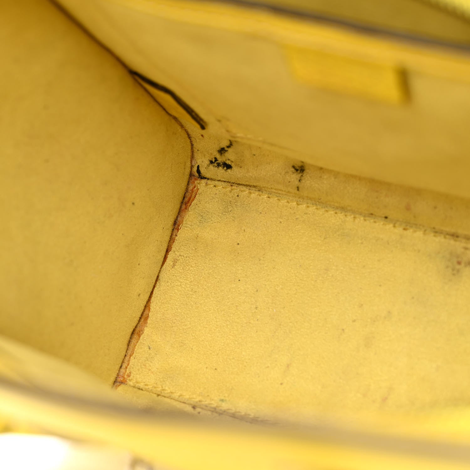 Celine Drummed Calfskin Nano Luggage Citron 9 of 20