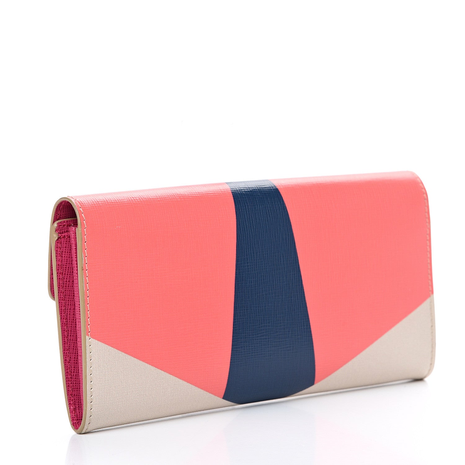 Fendi Vitello Elite Crystal Eye Monster Simply Continental Wallet Bellini Multicolor 2 of 7