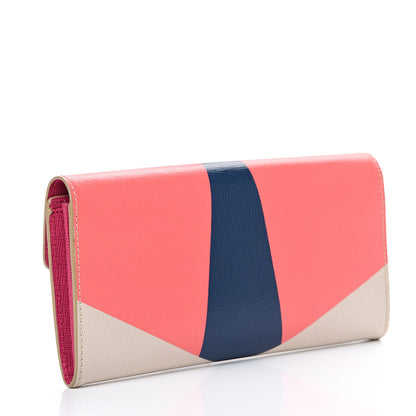 Fendi Vitello Elite Crystal Eye Monster Simply Continental Wallet Bellini Multicolor 2 of 7
