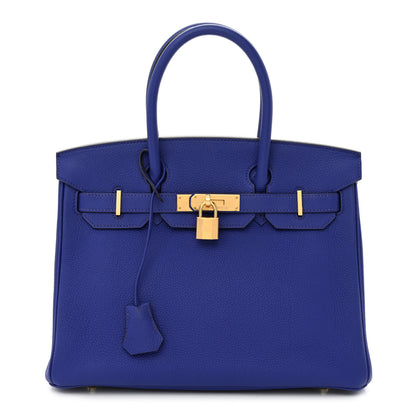 Hermes Togo Birkin 30 Bleu Electrique 1 of 11
